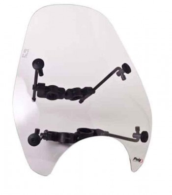 CUPULA PARABRISAS PUIG + HERRAJE TRANSPARENTE CUSTOM I F/REDONDO 0840W