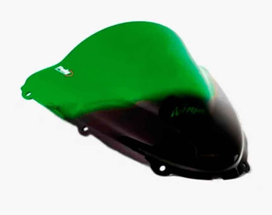 CUPULA PARABRISAS PUIG RACING KAW ZX6R/RR 05'-08' ZX10R 06'-07'CON VERD 4053V