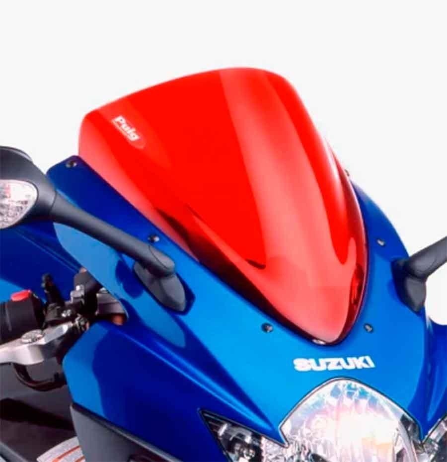 CUPULA PARABRISAS PUIG RACING SUZUKI GSXR600/750 06-07'CON ROJO 4055R