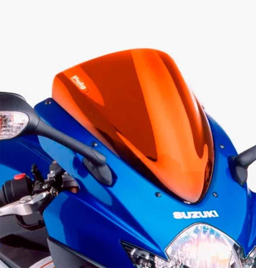 CUPULA PARABRISAS PUIG RACING SUZUKI GSXR600/750 06-07'CON NARANJA 4055T