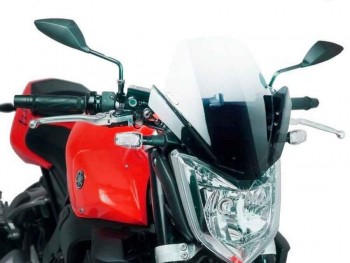 CUPULA PARABRISAS PUIG + HERRAJE ESPECIAL YAMAHA FZ1 06-16' CON TRANSP 4119W