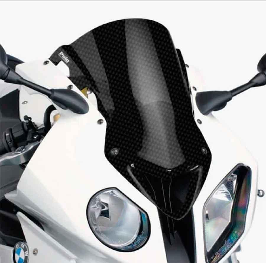 CUPULA PARABRISAS PUIG RACING BMW S1000RR 09'-14' CON CARBONO 5205C