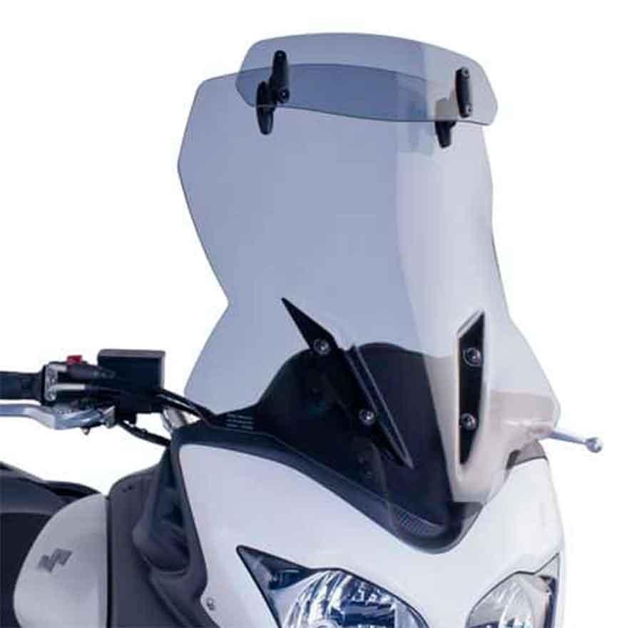 CUPULA PARABRISAS PUIG TOURING CON VISERA SUZUKI VSTROM 12-16' CON HUMO 6253H