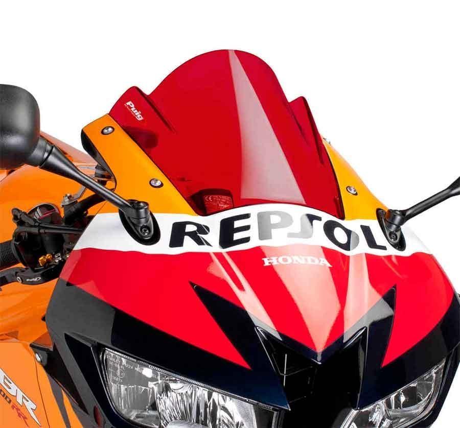 CUPULA PARABRISAS PUIG RACING HONDA CBR600RR 13-17 CON ROJO 6478R