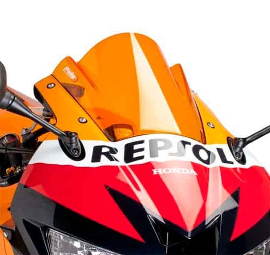 CUPULA PARABRISAS PUIG RACING HONDA CBR600RR 13-17'CON NARANJA 6478T