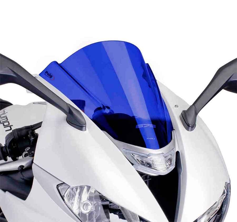 CUPULA PARABRISAS PUIG RACING TRIUMPH DAYTONA 675/R 13-17' CON AZUL 6498A