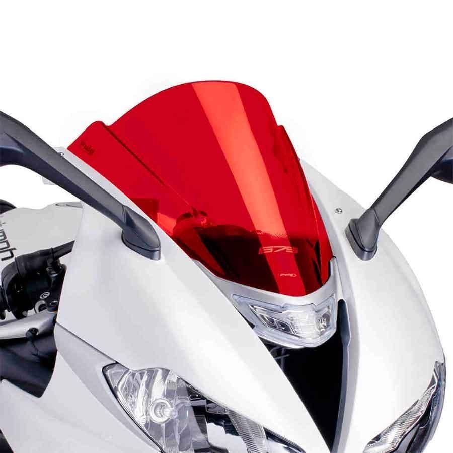 CUPULA PARABRISAS PUIG RACING TRIUMPH DAYTONA 675/R 13-17' CON ROJO 6498R