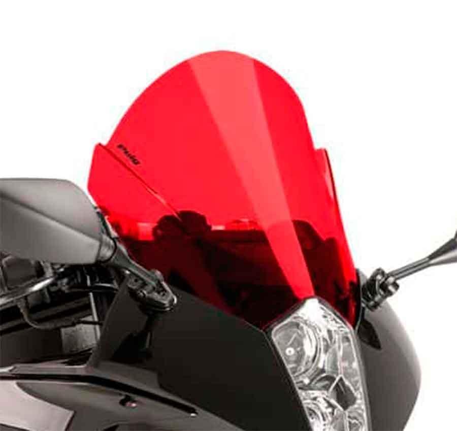 CUPULA PARABRISAS PUIG RACING HYOSUNG GT650IR 13-18' CON ROJO 6716R