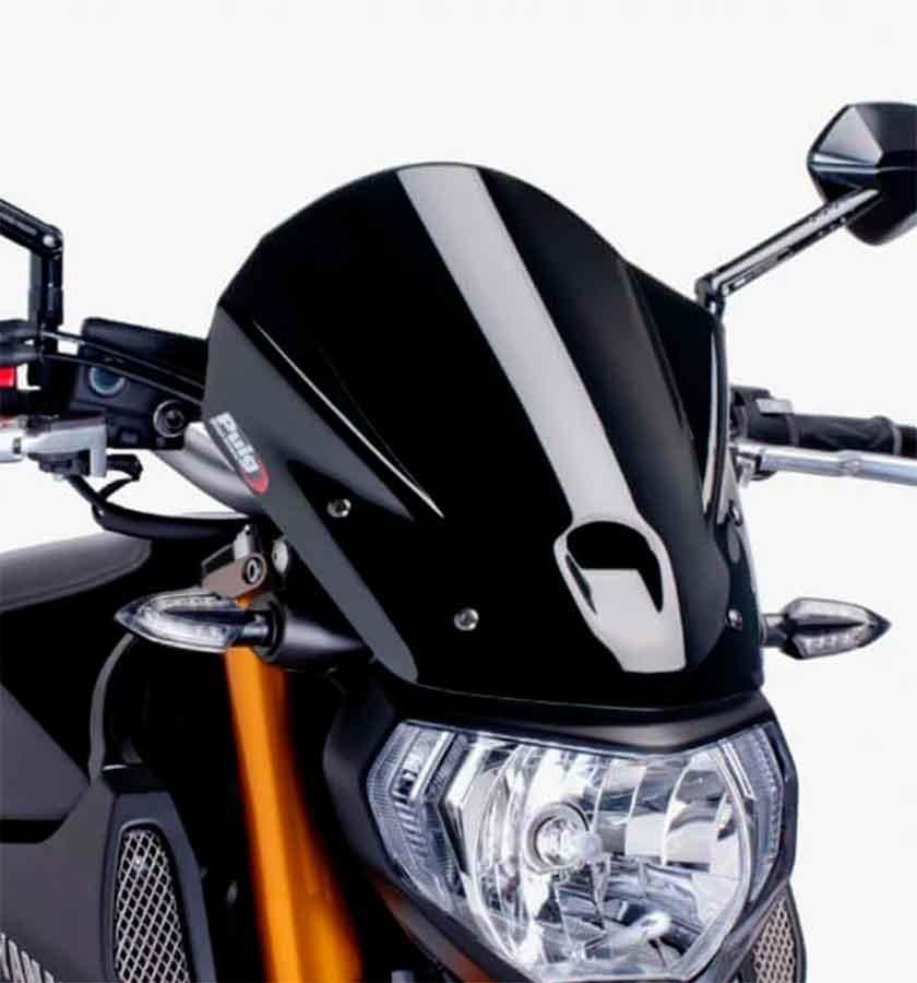 CUPULA PARABRISAS PUIG NEW GENERATION TOURING YAMAHA MT09 13'-16' CON NEGRO 6861N