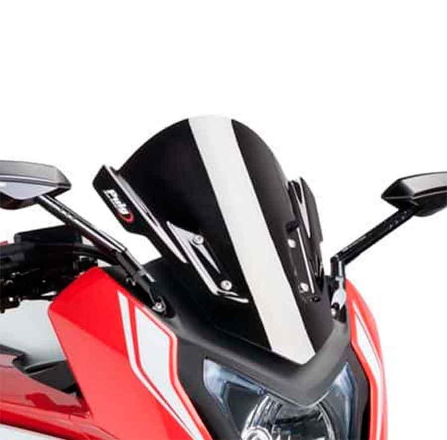 CUPULA PARABRISAS PUIG RACING HONDA CBR650F 14'-18' CON NEGRO 7003N
