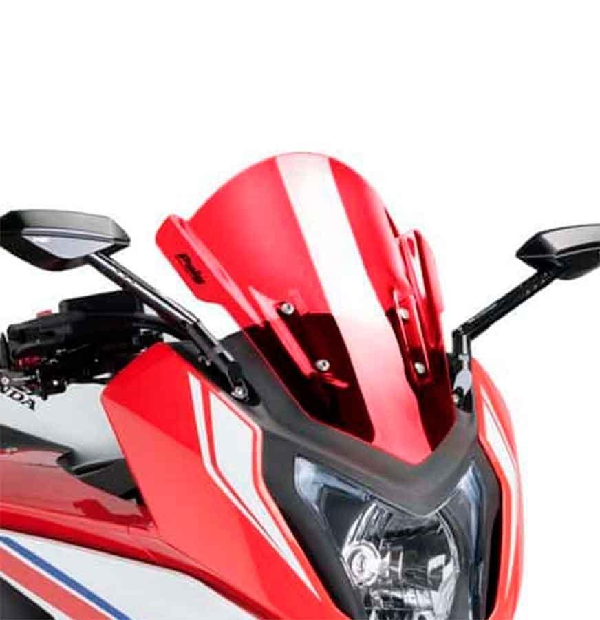 CUPULA PARABRISAS PUIG RACING HONDA CBR650F 14'-18' CON ROJO 7003R