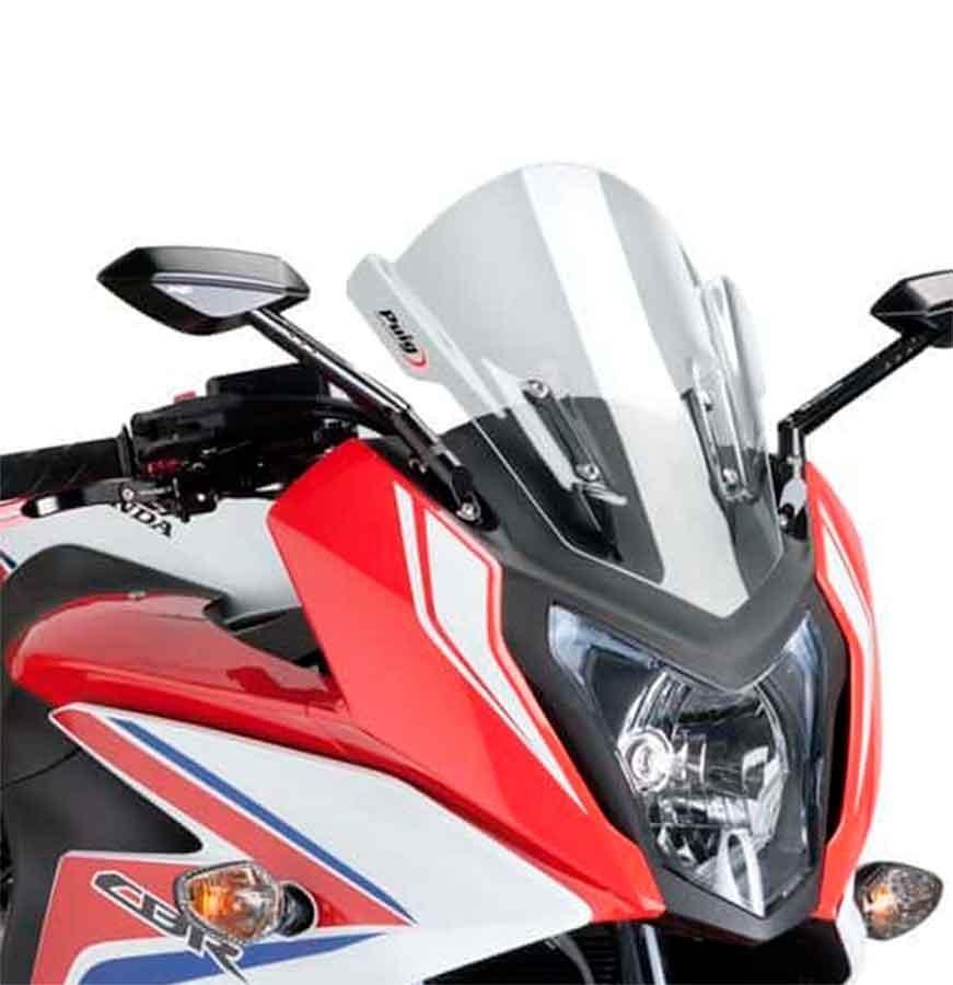 CUPULA PARABRISAS PUIG RACING HONDA CBR650F 14'-18' CON TRANSPARENTE 7003W