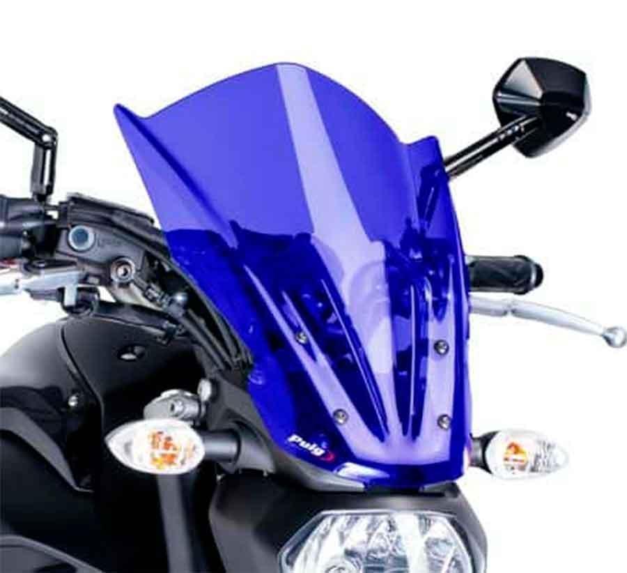 CUPULA PARABRISAS PUIG NEW GENERATION TOURING YAMAHA MT07 14'-17' CON AZUL 7016A