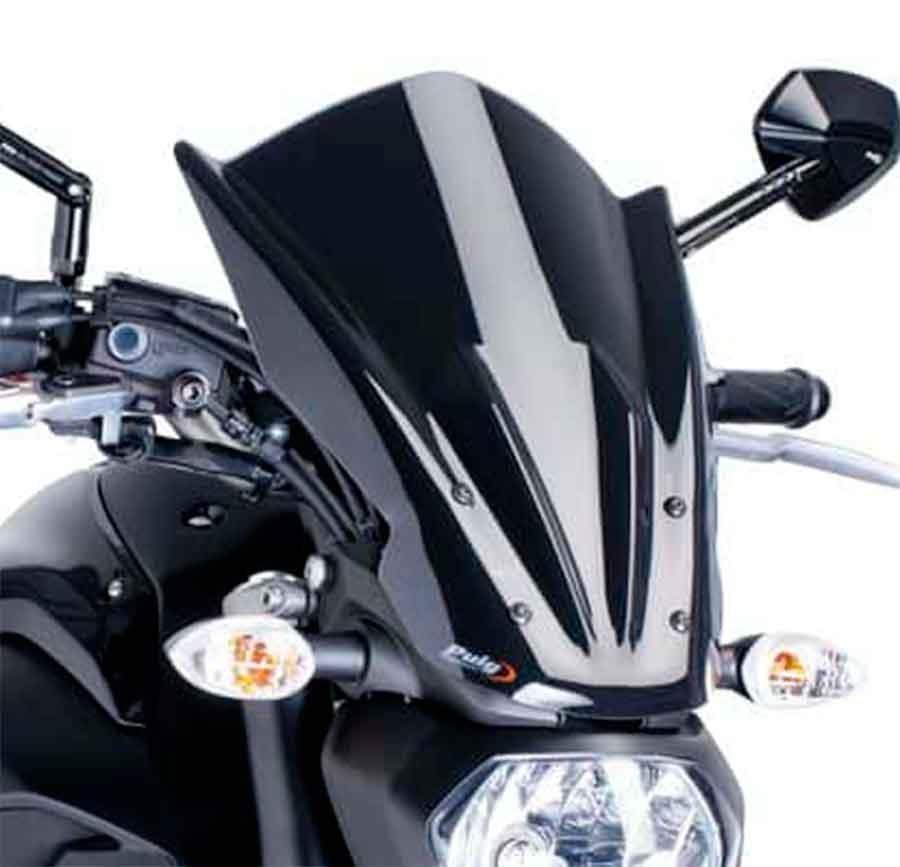 CUPULA PARABRISAS PUIG NEW GENERATION TOURING YAMAHA MT07 14'-17' CON NEGRO 7016N