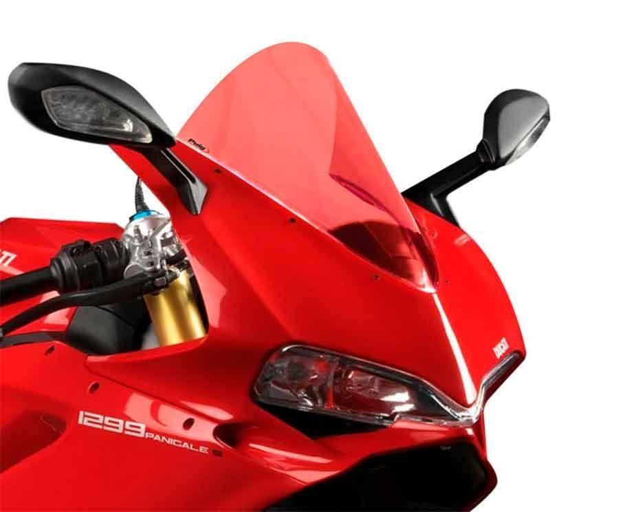 CUPULA PARABRISAS PUIG RACE-R DUCATI 959-1299 PANIGALE/S CON ROJO 7621R