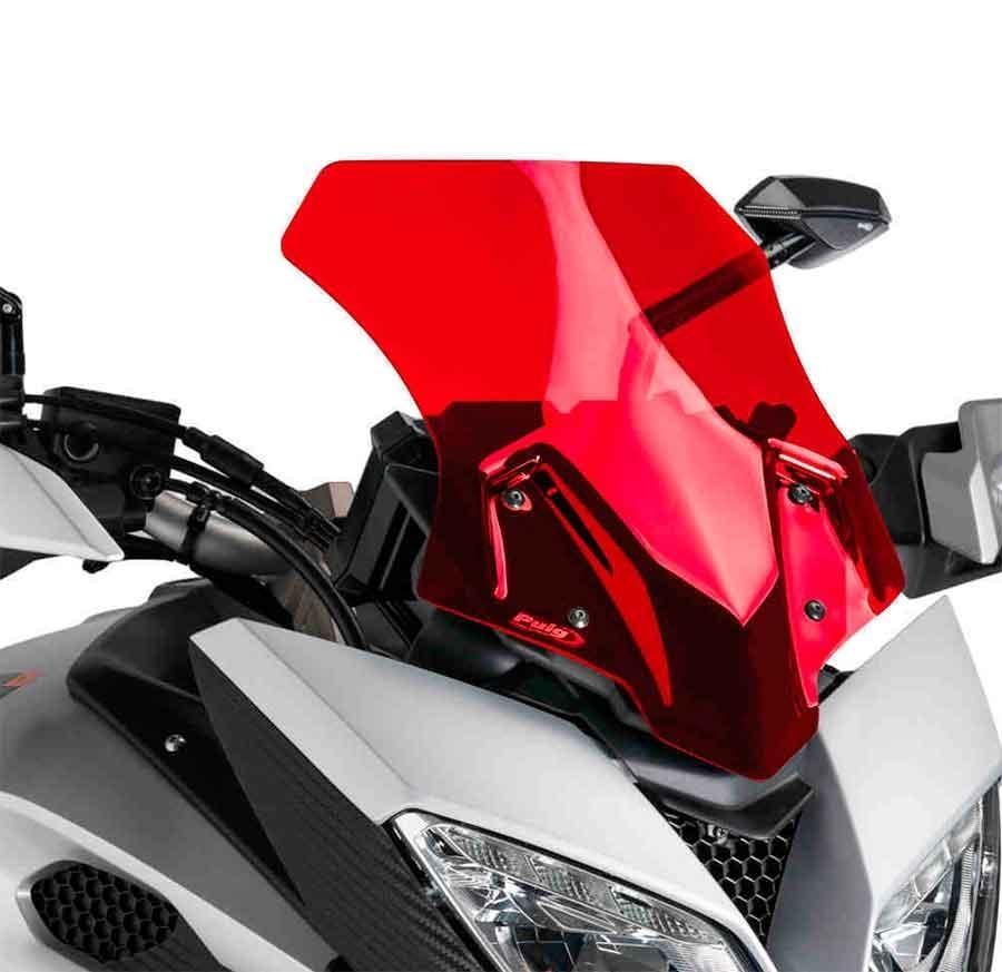 CUPULA PARABRISAS PUIG RACING YAMAHA MT-09 TRACER 15-17' CON ROJO 7645R