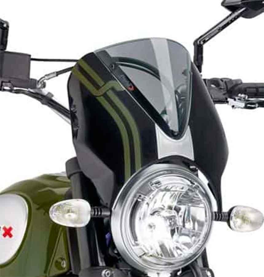 CUPULA PARABRISAS PUIG RETROVISION SCRAMBLER 15-17'CON NEG CUP/AHU 7652H