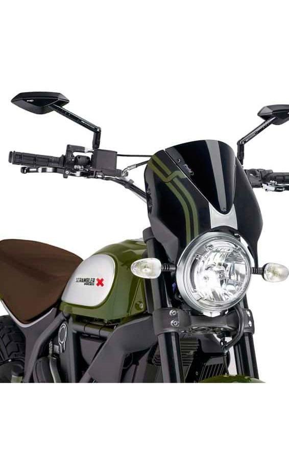 CUPULA PARABRISAS PUIG RETROVISION SCRAMBLER 15-17'CON NEG CUP/NEG 7652N
