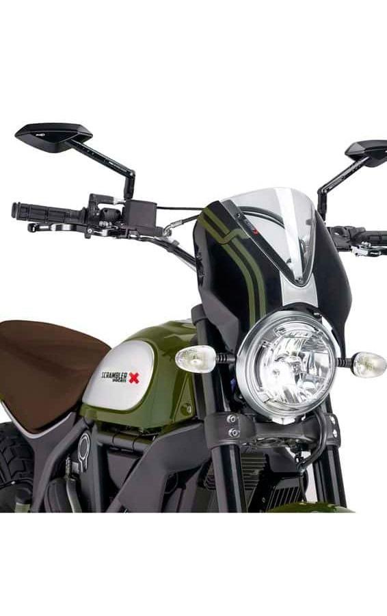 CUPULA PARABRISAS PUIG RETROVISION SCRAMBLER 15-18'CON NEG CUP/TRA 7652W