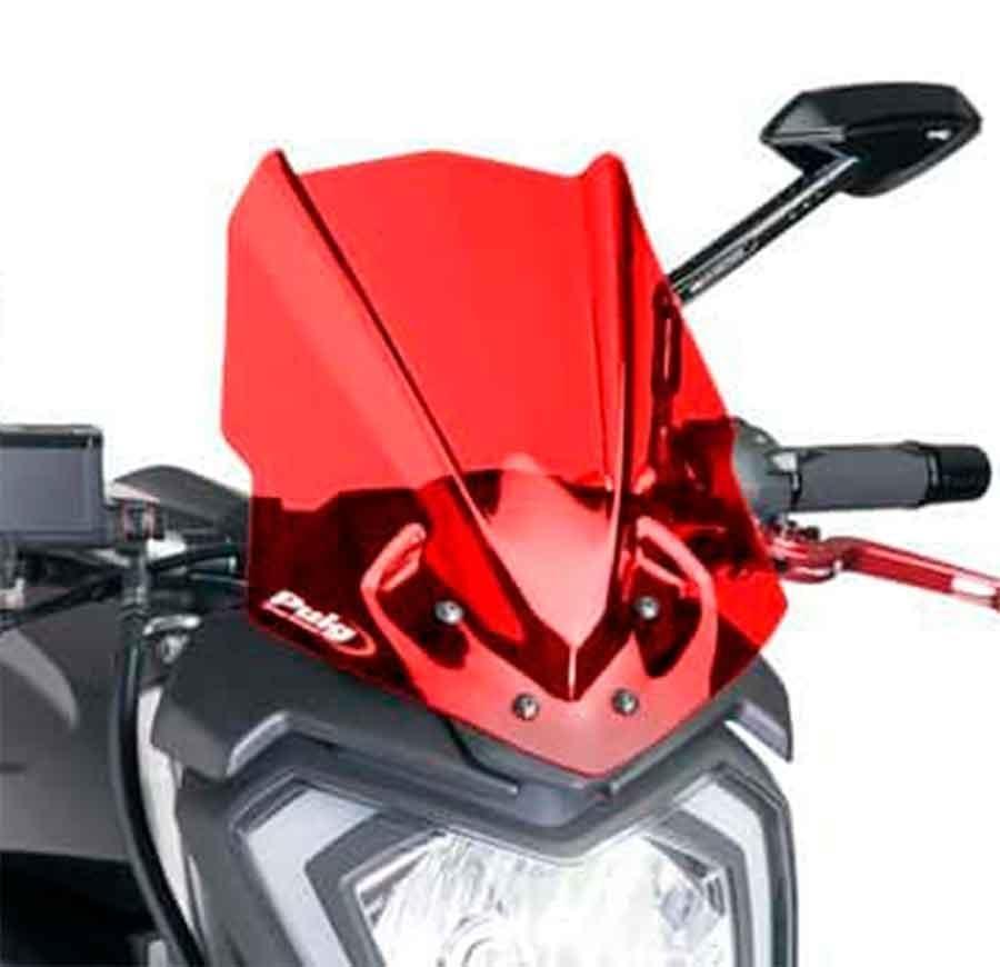 CUPULA PARABRISAS PUIG NEW GENERATION YAMAHA MT-125 15-18'CON ROJO 7654R