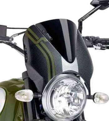 CUPULA PARABRISAS PUIG NEW GENERATION SCRAMBLER 15-17 CARB/NEGRO 8192N