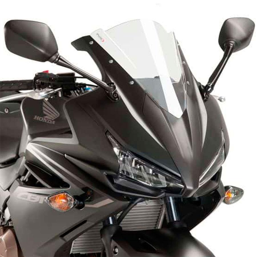 CUPULA PARABRISAS PUIG RACING HONDA CBR500R 16'-18' CON TRANSPARENTE 8903W