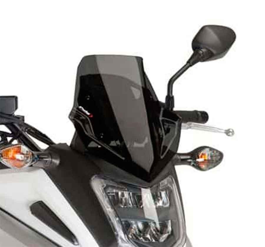 CUPULA PARABRISAS PUIG RACING HONDA NC750X 16'-18'CON FUME OSCURO 8909F