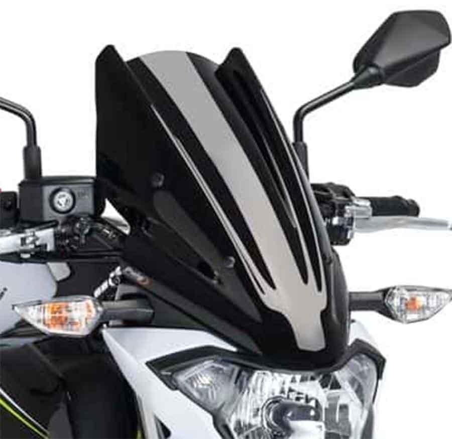 CUPULA PARABRISAS PUIG NAKED NEW GENERATION TOURING KAWASAKI Z650 17-18' CON NEGRO 9369N