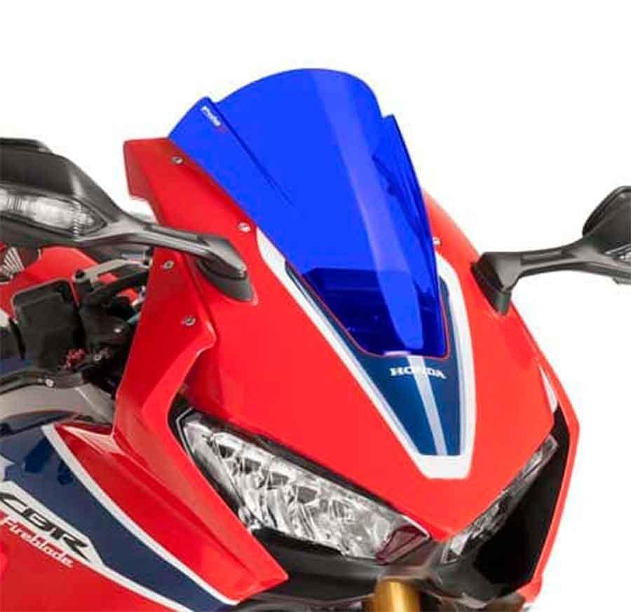 CUPULA PARABRISAS PUIG RACING HONDA CBR1000RR 17-18' CON AZUL 9407A