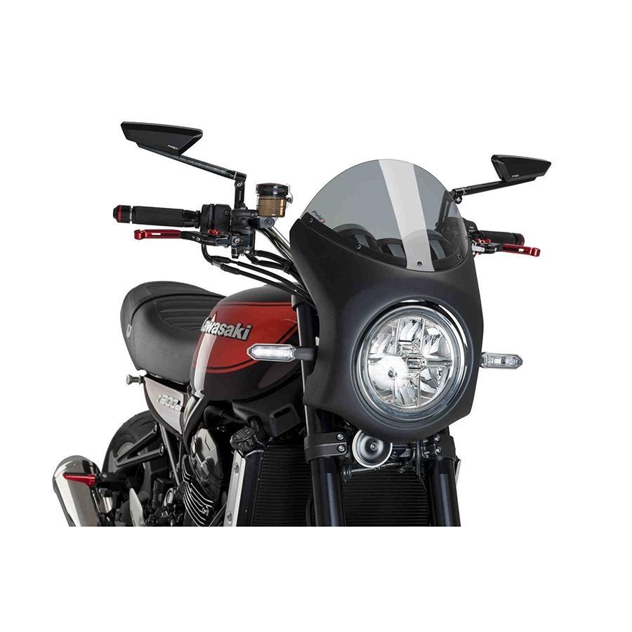 SEMICARENADO PUIG NEGRO MATE KAWASAKI Z900RS 18'CON AHUMA 9595H