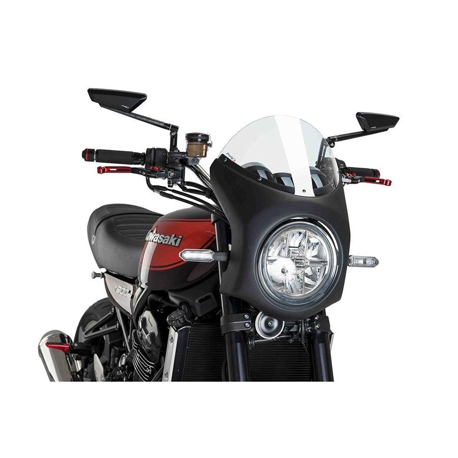SEMICARENADO PUIG NEGRO MATE KAWASAKI Z900RS 18'CON TRANS 9595W