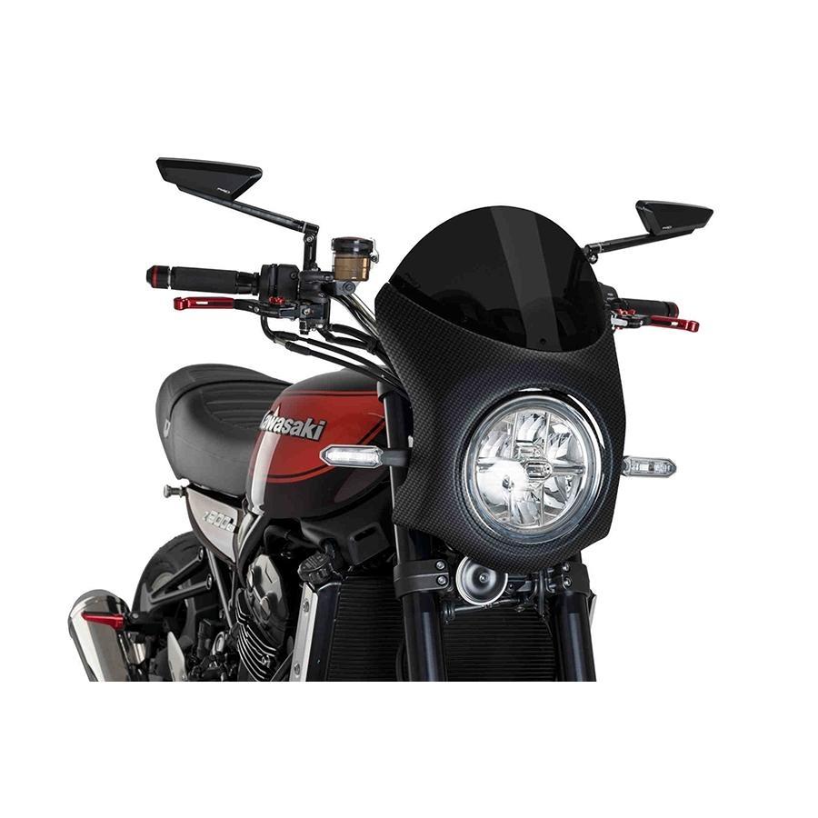 SEMICARENADO PUIG SIMIL CARBONO KAWASAKI Z900RS 18'CON FU 9596F