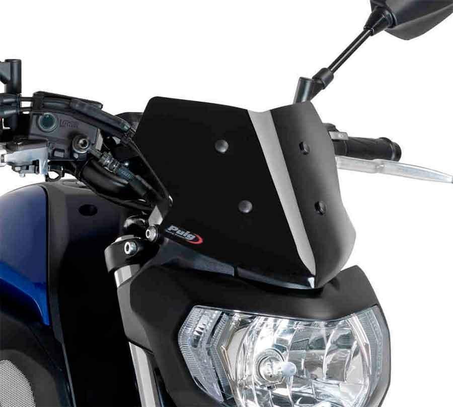 CUPULA PARABRISAS PUIG NEW GENERATION SPORT YAMAHA MT07 18'- CON NEGRO 9666N