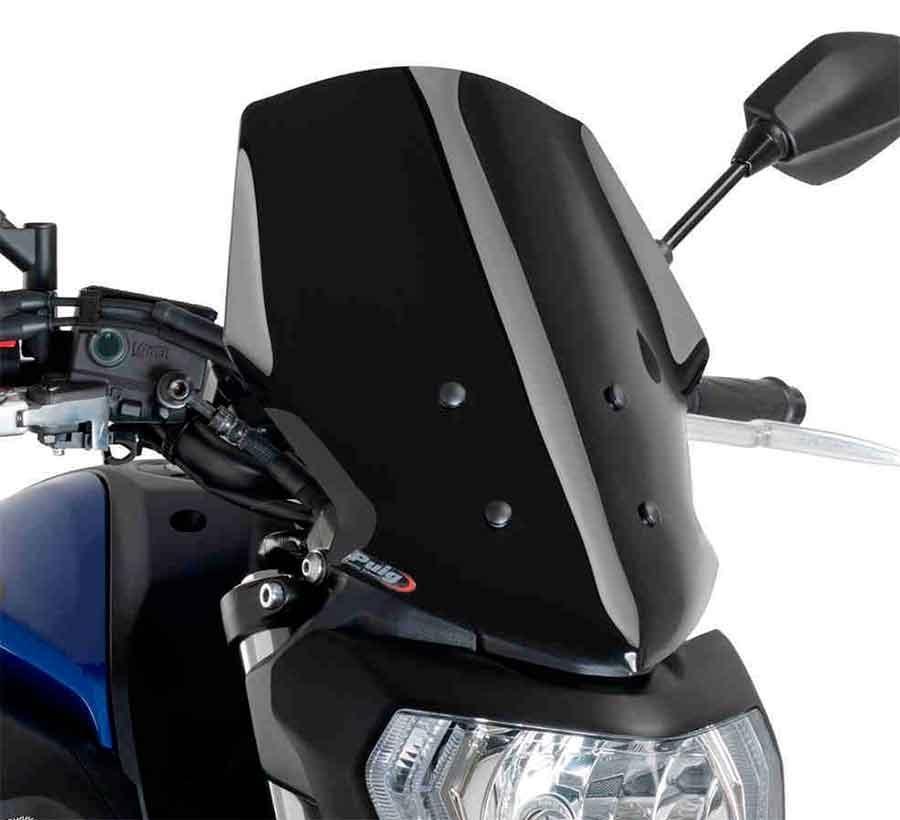 CUPULA PARABRISAS PUIG NEW GENERATION TOURING YAMAHA MT07 18'- CON NEGRO 9667N