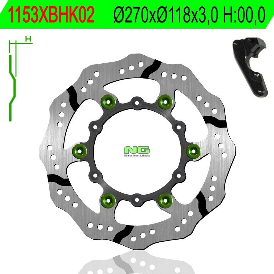 DISCO FRENO NG 1153XBHK02 KIT OVERSIZE ONDULADO  270