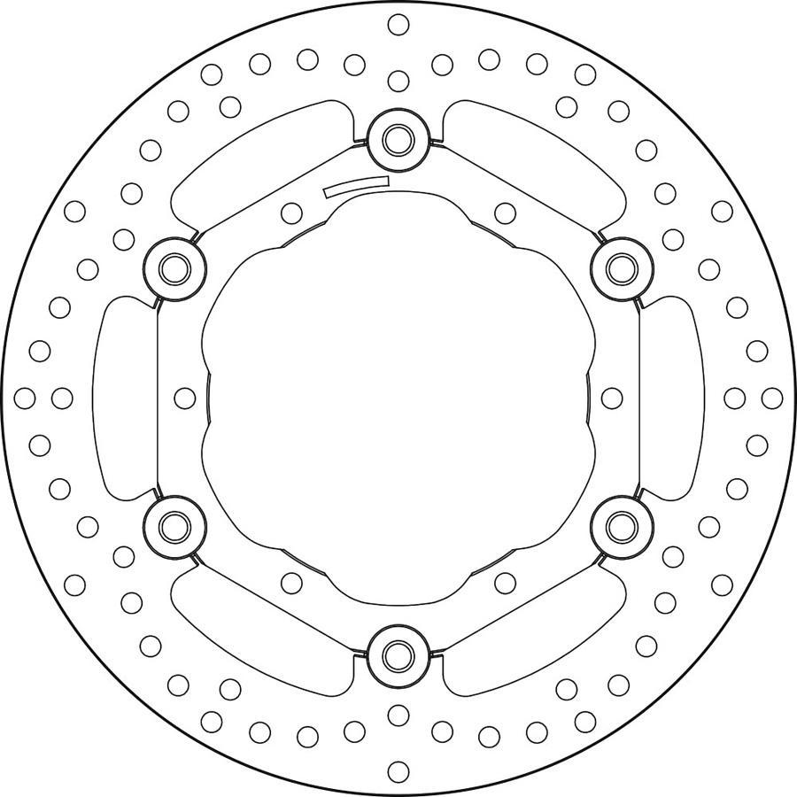 DISCO FRENO BREMBO FLOTANTE 78B40813