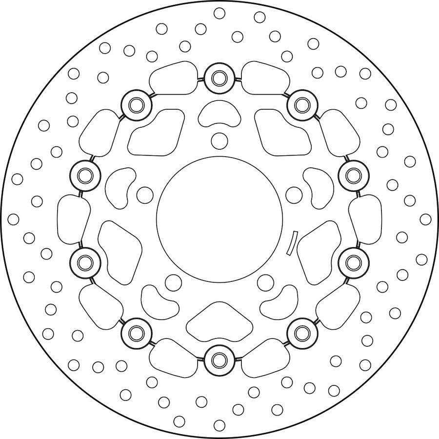 DISCO FRENO BREMBO FLOTANTE 78B40815