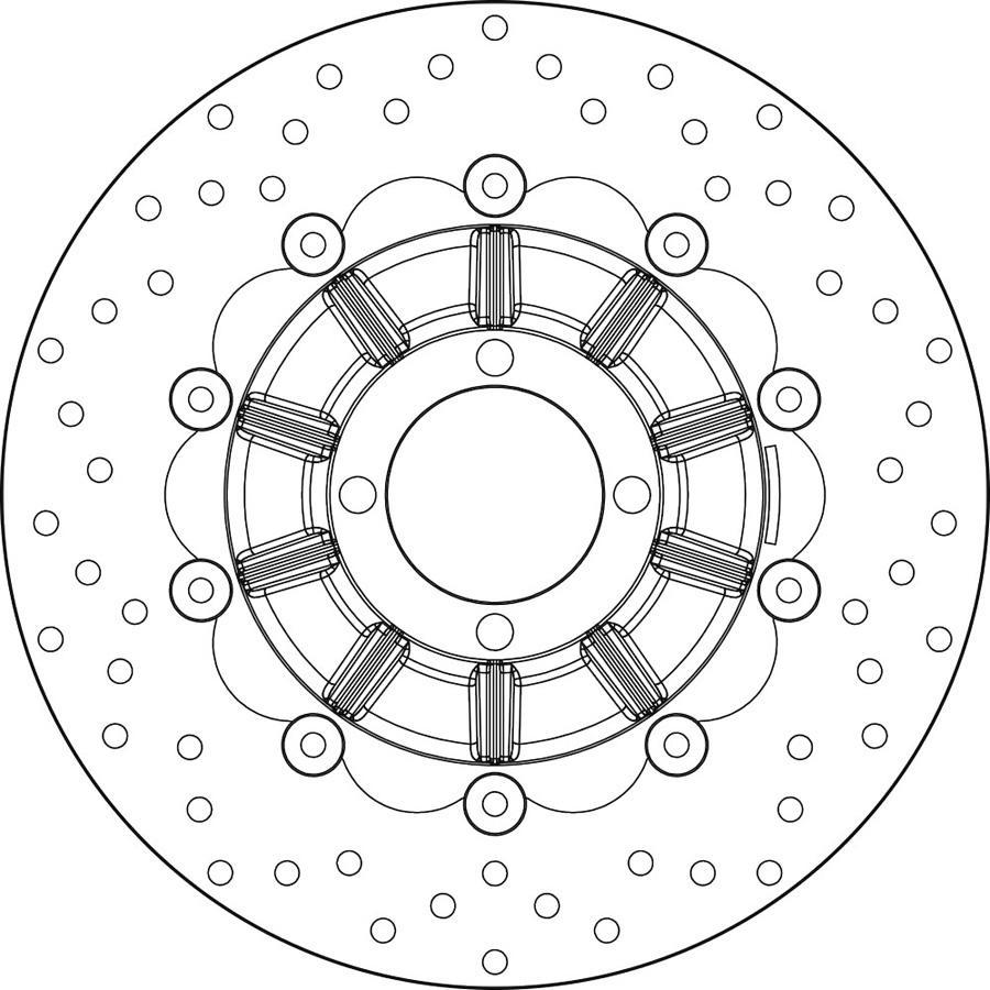 DISCO FRENO BREMBO FLOTANTE 78B40816
