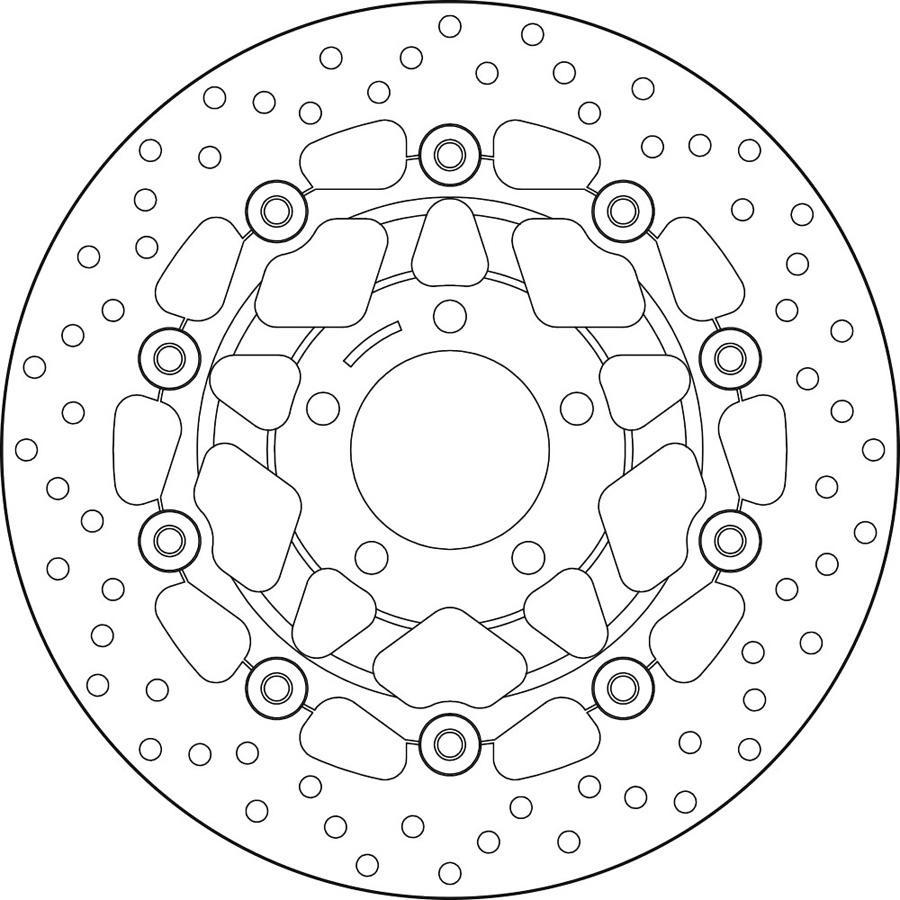 DISCO FRENO BREMBO FLOTANTE 78B40820