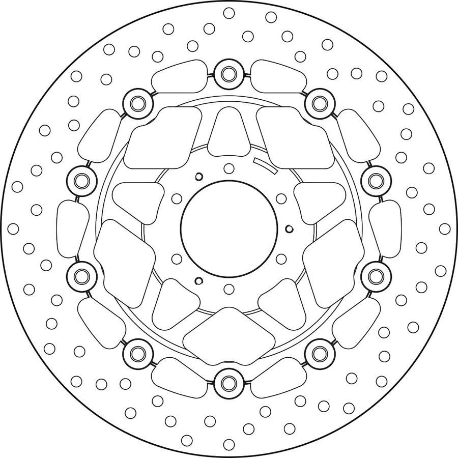 DISCO FRENO BREMBO FLOTANTE 78B40825