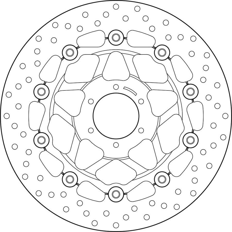 DISCO FRENO BREMBO FLOTANTE 78B40826
