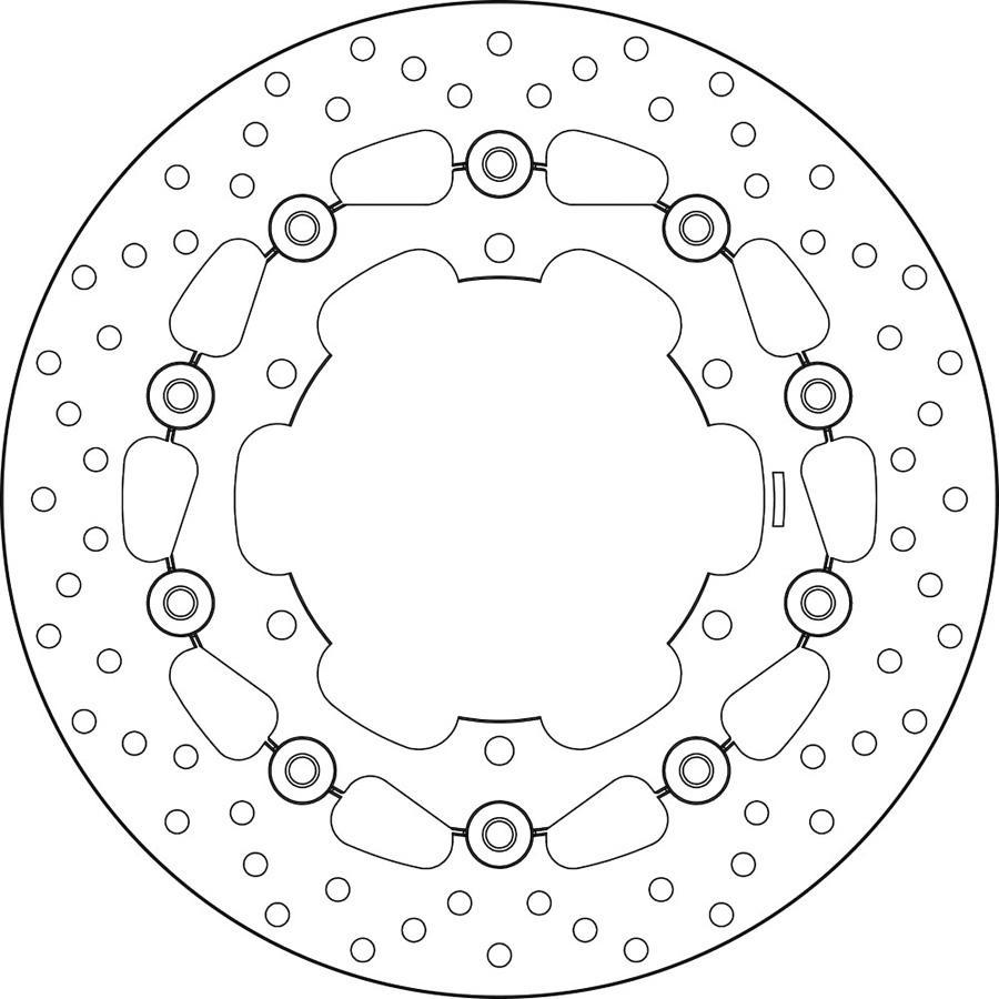 DISCO FRENO BREMBO FLOTANTE 78B40830