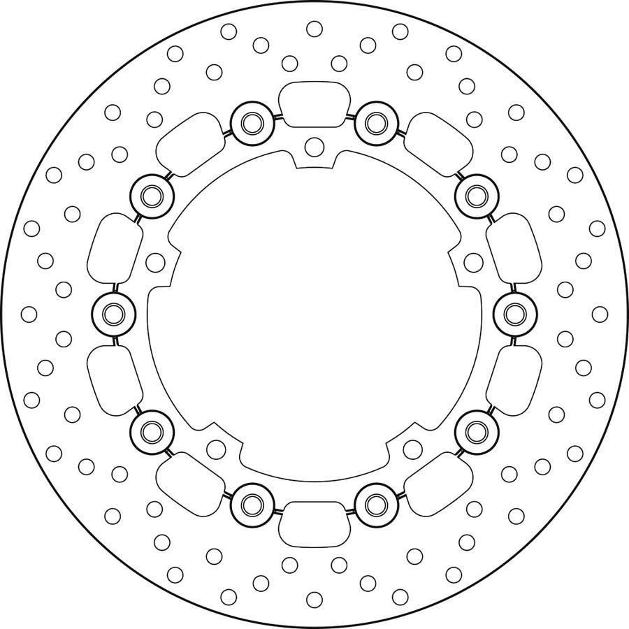 DISCO FRENO BREMBO FLOTANTE 78B40837