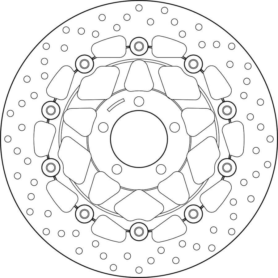 DISCO FRENO BREMBO FLOTANTE 78B40841