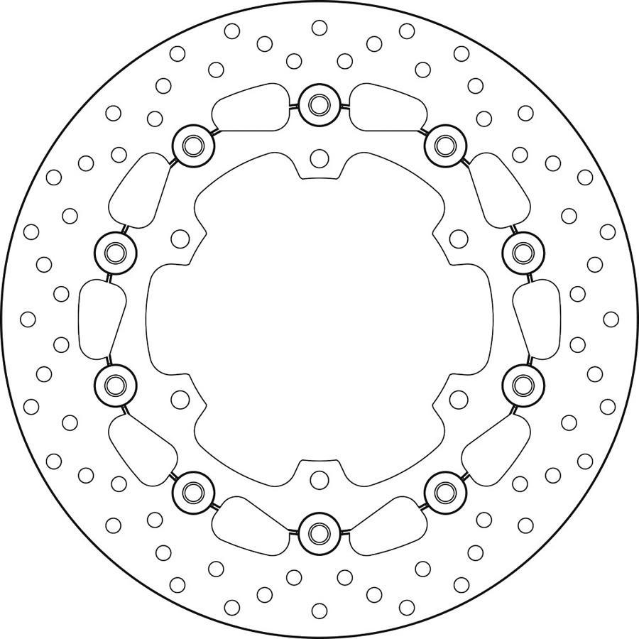 DISCO FRENO BREMBO FLOTANTE 78B40843