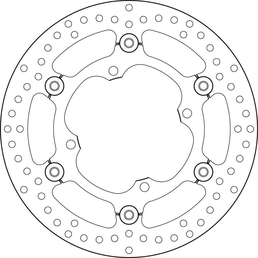 DISCO FRENO BREMBO FLOTANTE 78B40844