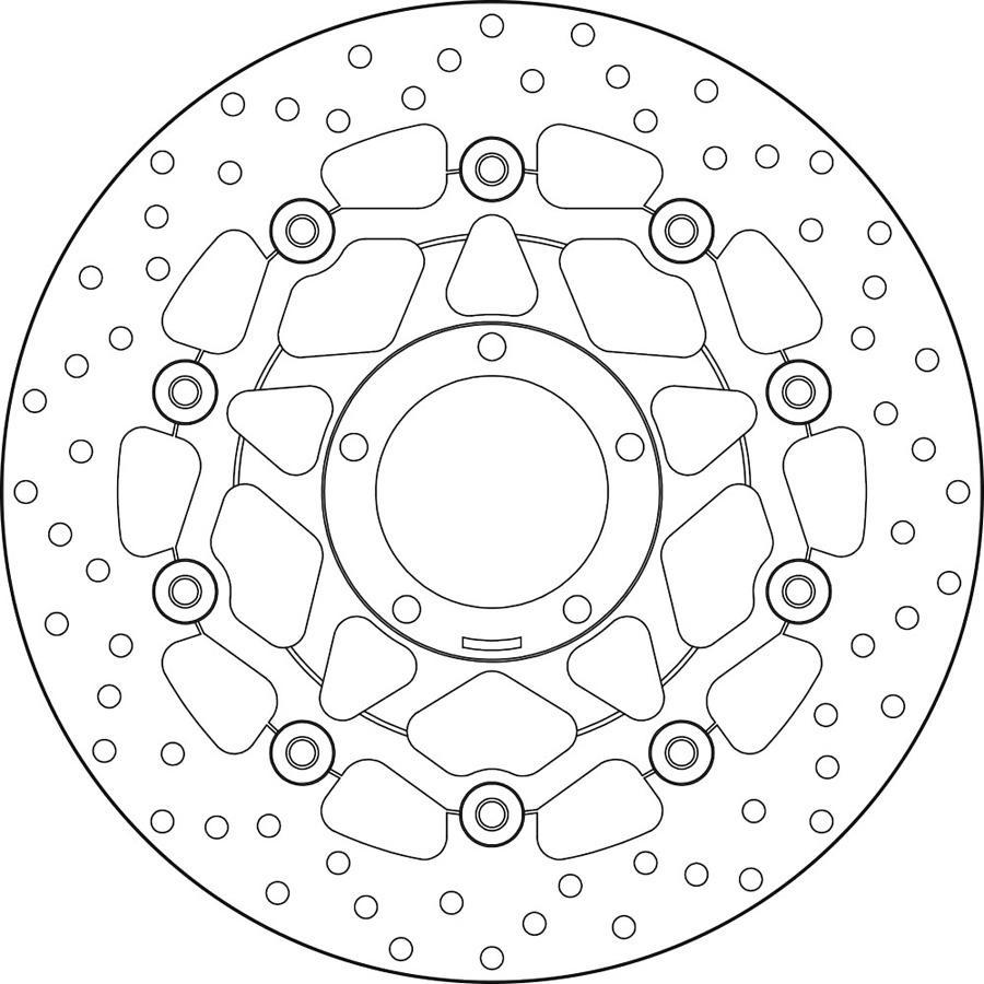 DISCO FRENO BREMBO FLOTANTE 78B40845
