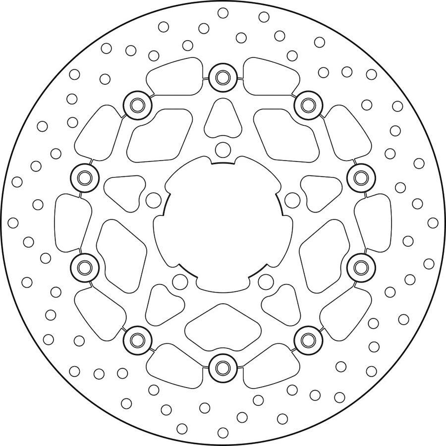 DISCO FRENO BREMBO FLOTANTE 78B40847