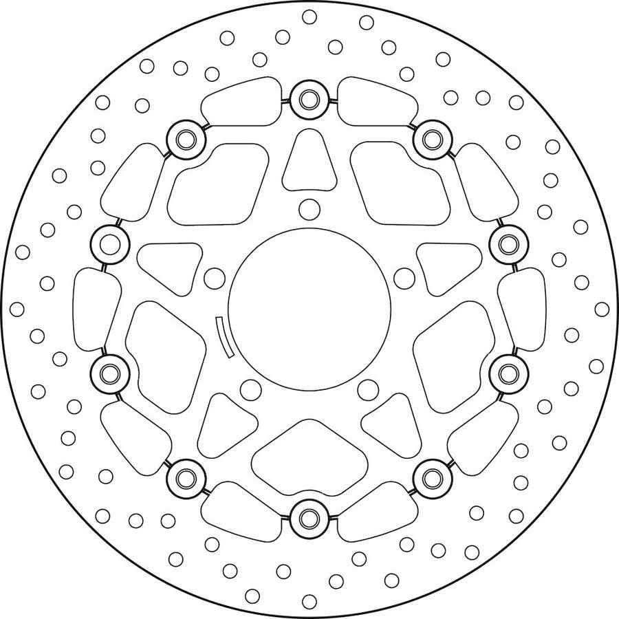 DISCO FRENO BREMBO FLOTANTE 78B40861