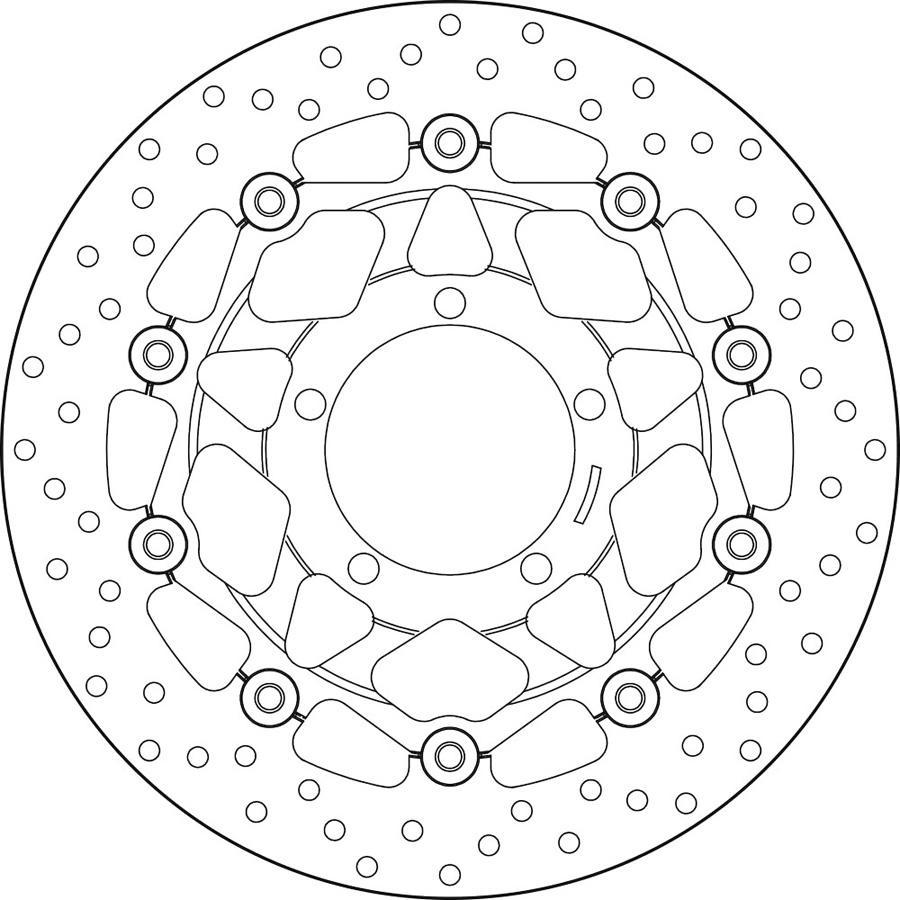 DISCO FRENO BREMBO FLOTANTE 78B40862